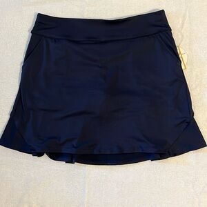 Golf skirt with built in shorts -  petite small - navy nlue